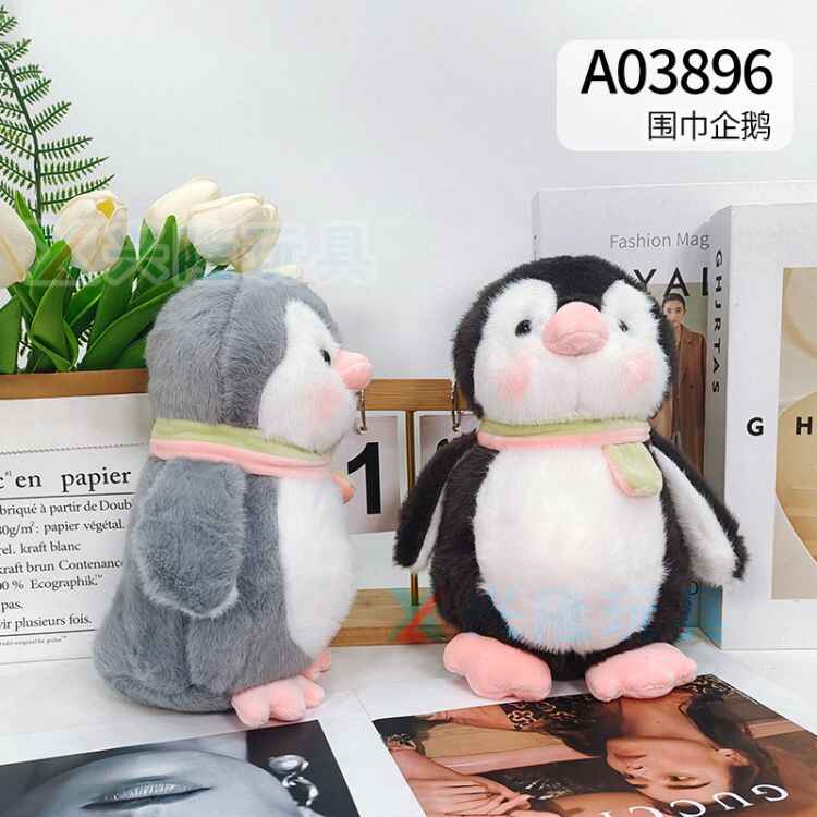A03896 精品8寸 23cm 围巾企鹅 
